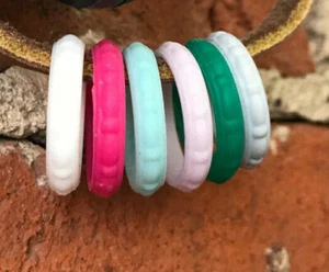 Schmuck Vorsteckbar Silikon Ehering Damen Gummi Verlobungsring Flexibel  - Bild 1 von 8