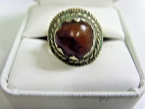 1700 antiguo anillo religioso nómada tribal kuchi talla 10 Asia Central 4770 - Imagen 1 de 8