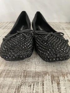 Jeffrey Campbell Women’s 7.5 Prima Embellished Mary Jane Ballet Flat Gem Bow - Picture 1 of 8