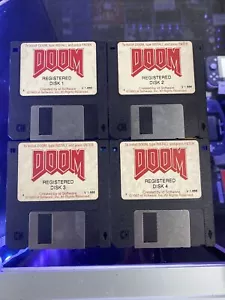 DOOM Registered v1.666 Floppy Disk #1-4 - Picture 1 of 2