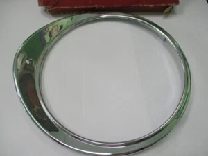 1960's Jaguar 3.4S, 3.8S NOS Lucas 54522233 headlamp chrome rim Jaguar BD25713 - Picture 1 of 10