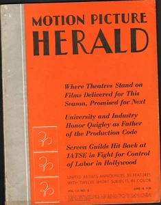 Motion picture Herald Movie Trade magazine-June 18 1938-----6 - Imagen 1 de 3