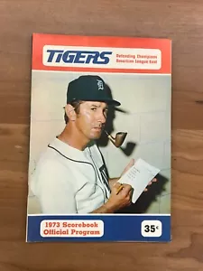 1973 Detroit Tigers Scorebook Official Program - Billy Martin Cover - Picture 1 of 5