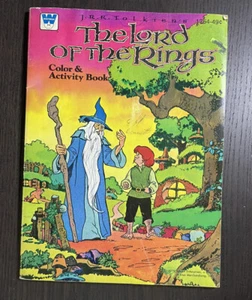 Vintage 1979 The Lord of The Rings Coloring & Activity Book JRR Tolkien Gandalf - Picture 1 of 10
