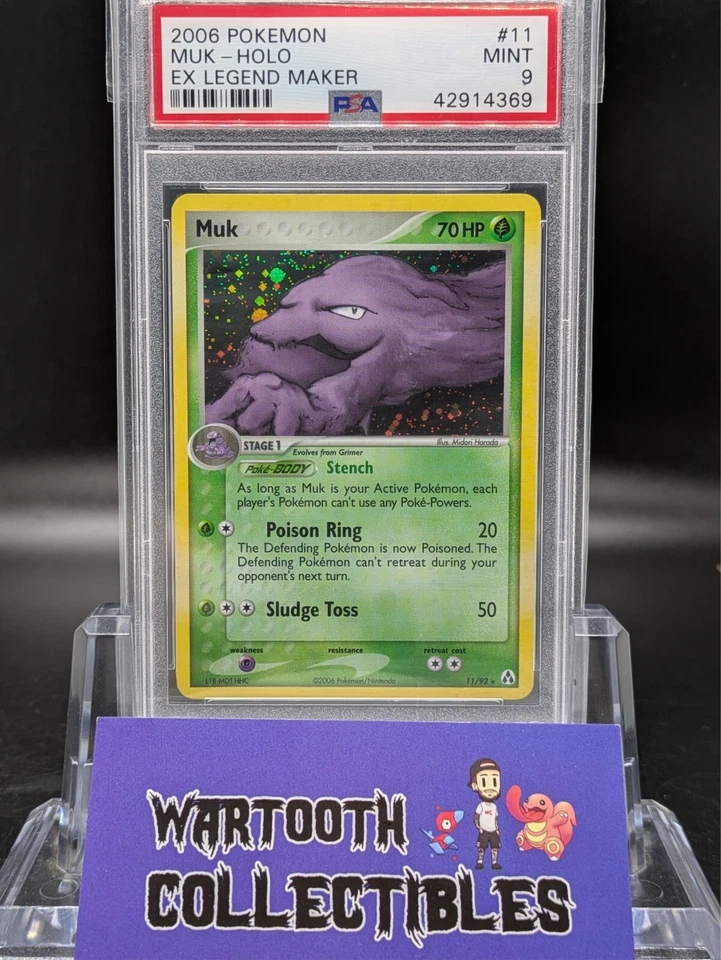 2006 Pokemon EX Legend Maker 11 Muk-Holo PSA 9 - Image 1 of 1