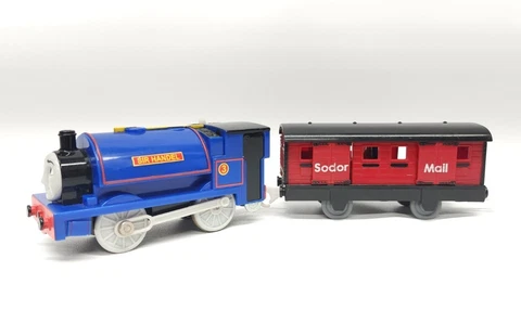 2006 Thomas & Friends Sir Handel Trackmaster Motorized Train & Sodor Mail Car Cover
