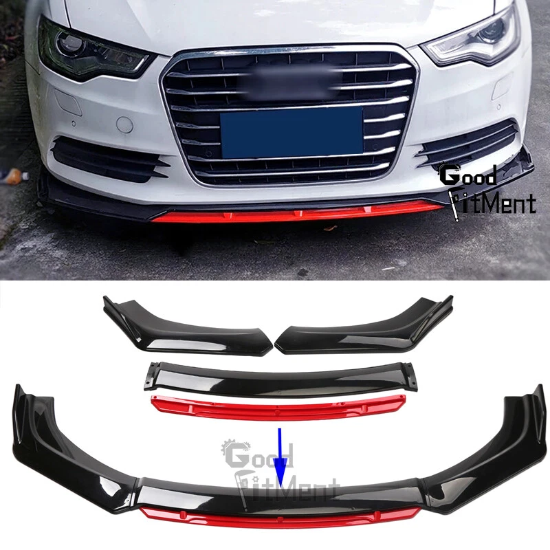 汽车前保险杠唇分离器锅炉扩散器唇部套件适用于奥迪 A6 C7 2012 - 2016 — 第 1/4 张图片
