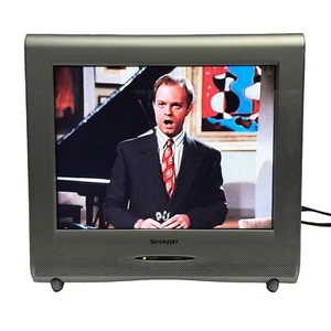 Sharp LCD TV | LC-13AV6U | 13” - 480p - 4:3 | Retro Gaming AV & Component Input - Picture 1 of 8
