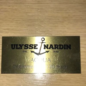 Ulysse Nardin plaque  Acqua - Picture 1 of 1