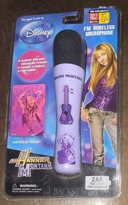 NIP DISNEY Hannah Montana FM Wireless Microphone Portable - Image 1 of 2