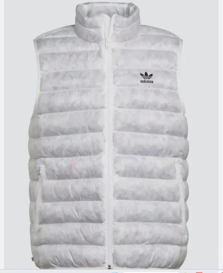 Adidas Originals HK7539 Essentials Mse Puffer Vest Men Sz M (E1)