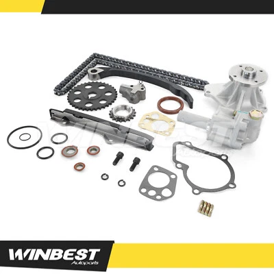 Kit de cadena de distribución con bomba de agua bomba de aceite para camioneta 89-97 Nissan 240SX D21 KA24E Foto 1 de 4