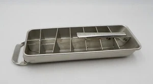 Bandeja individual para cubitos de hielo Frigidaire años 50 Quickube liberación rápida aluminio vintage - Imagen 1 de 13