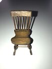 Doll House Wooden Rocking Chair - 3.5" High