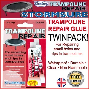 Trampolino Mend Revive: riparazione fori e strappi confezione doppia! Colla impermeabile flessibile! - Foto 1 di 4