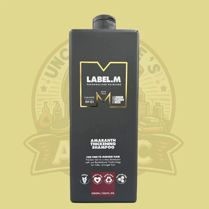 Label. M Amaranth Thickening Shampoo 33.8 oz - Image 1 of 1