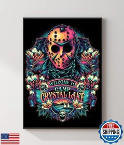 HUANNY Diamond Painting Horror Movie Diamond Art Friday 13th, 5D Full Drill C - Picture 1 of 5