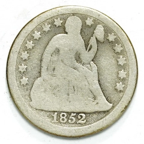 1852 Seated Liberty Half Dime Cover