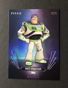 2025 Topps Disney Genesis - (Buzz Lightyear) #45 (72/75) Blue Foil Parallel - Picture 1 of 6