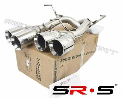 SRS Axleback Exhaust Muffler POLISH 4" TIPS DW FOR SUBARU WRX STI 15-21 - Image 1 of 4