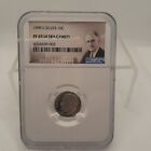 1998 S SILVER ROOSEVELT 10C NGC PF 69 ULTRA CAMEO PORTRAIT LABEL