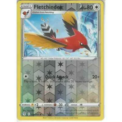 139/203 Fletchinder Uncommon REVERSE HOLO Pokemon TCG Card SWSH07 Evolving Skies - Image 1 of 2