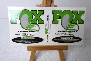 Fox Shock Decal, Snowmobile, Vintage, 5" x 2.5", 3X, Green - Picture 1 of 3