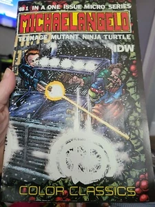TMNT COLOR CLASSICS MICHAELANGELO #1 ISSUE MICRO SERIES Comic 2012 IDW B2 - Picture 1 of 9