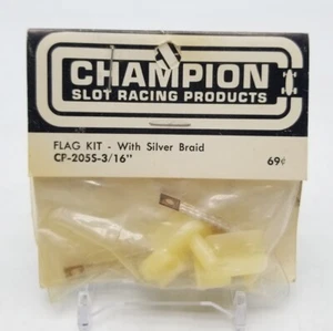 Champion Slot Car Racing Products FLAG KIT WITH SILVER BRAID CP-205S - 3/16" NOS - Picture 1 of 4