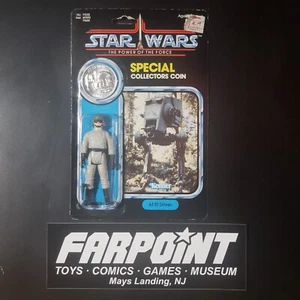 Figura de acción de colección Star Wars Power of the Force AT-ST Driver 1984 sin usar, en caja - Imagen 1 de 20