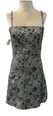 BIG DISCOUNT 50% Georgiou Studio Silver Fabric Halter Embossed Fashion MSRP $80 - Image 1 of 4