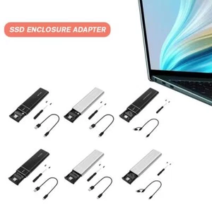 Dual Protocol M2 SSD Case M.2 NVMe SATA SSD Enclosure 10Gbps 3.1✨y USB L8A3 C9M2 - Photo 1/25