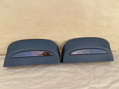 02-08 BMW E65 E66 760LI 750I 745I ASIENTO DELANTERO TRASERO SUPERIOR MADERA CUBIERTAS DE GANANCIA, NEGRO Foto 1 de 4