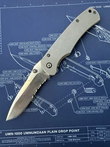 Benchmade 750 Pinnacle Titanium Frame Lock Rare Discontinued Model (Circa 1999) - Picture 1 of 9