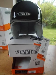 NEW Black Sinner Ski Helmet Skiing Snowboarding Unisex Mens Youths M Medium Med - Picture 1 of 1