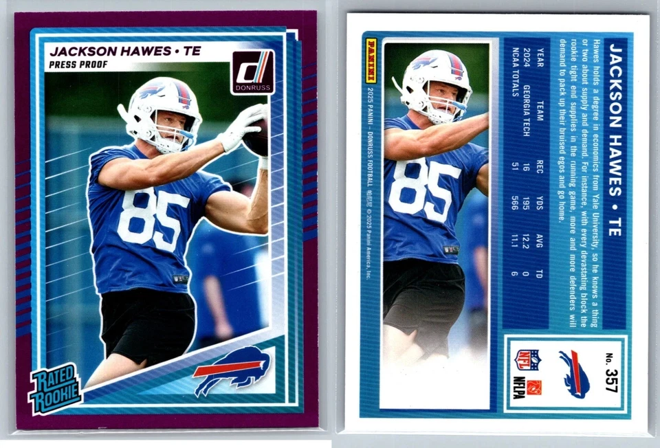 2025 Donruss Football PURPLE PRESS PROOF w/Rookies You Pick Free Ship w/$3 Purch - Image 1 of 1