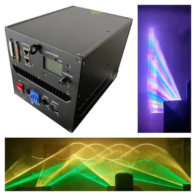 5W ILDA 3D laser light wedding party professional DMX rgb laser night club Dj - Image 1 of 4