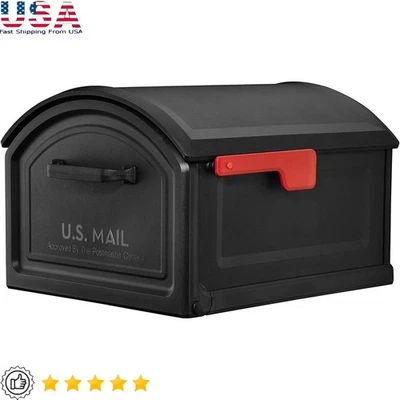 Caixa de correio externa com trava segurança à prova de intempéries moderna durável fácil instalação nova - Imagem 1 de 4