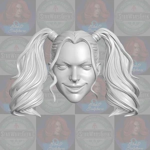 Harley Quinn Joker's Puddin' custom head for 1:12 1:18 1:10 & 1:6 action figures - Picture 1 of 1