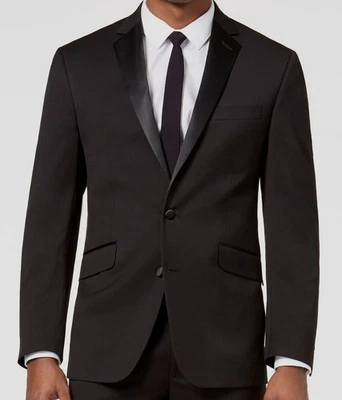 Kenneth Cole Reaction Men's Black Slim Ready Flex Tuxedo Jacket Suit Size 42R - Image 1 of 2