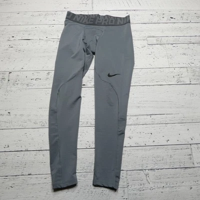 Nike Pro Dri-Fit Compression Pants Mens Medium Gray Training Leggings Athletic - Image 1 of 4