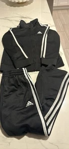 Adidas Youth 2 Piece Classic Track Suit Full Zip Jacket & Pants Size 6 - Picture 1 of 4