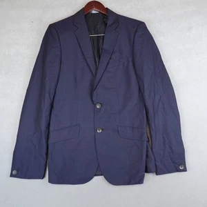 Rag and Bone Blazer Jacket Mens 40 Black Wool Lined 2 Button Single Breasted - Picture 1 of 12