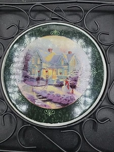 THOMAS KINKADE TRIVET "Blessings of Christmas" 2004 NIB - Picture 1 of 7