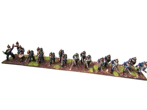 A1 FRANCO PRUSSIAN WAR - PRUSSIAN INFANTRY MODELS X 18 28MM WELL PAINTED METAL - Picture 1 of 9