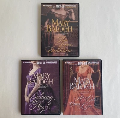 Mary Balogh Lot 3 Huxtables Seducing an Angel MP3-CD Brilliance Audio Unabridged Foto 1 de 4