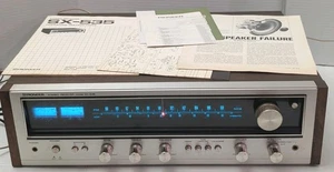 Récepteur vintage Pioneer SX-535 radio stéréo tuner AM/FM son audio musique - Photo 1/11