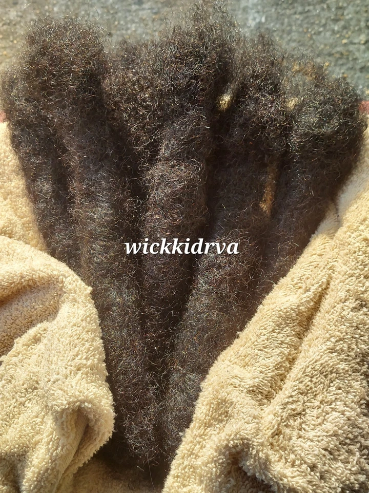 10 mechas naturales hechas a mano 100 % cabello humano 2,0 cm 10 pulgadas Foto 1 de 1