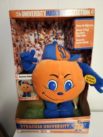 Gemmy Syracuse University Mascot Otto the Orange Animated Musical Plush 15" Cover