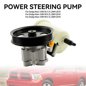 Power Steering Pump w/ Pulley & Reservoir Fit Dodge RAM 1500 2009-2010 - Picture 1 of 17